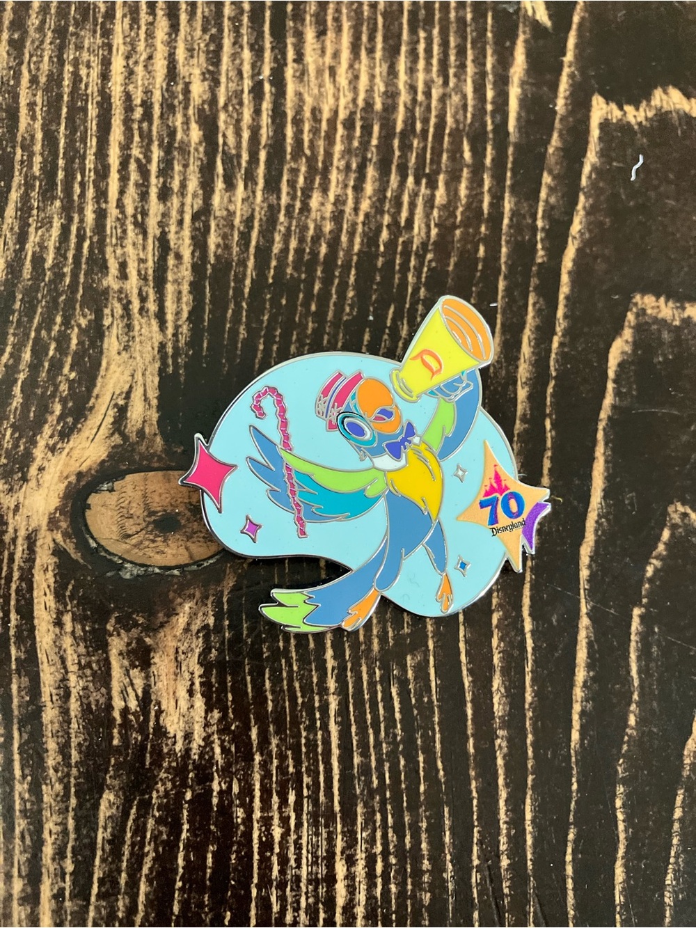 Disney Pin Multi-Color Parrot Character Pin - Light Blue, Yellow, Green, Pink